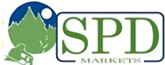 SPD Markets logo with mountain graphic