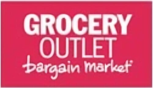 Grocery Outlet logo on red background